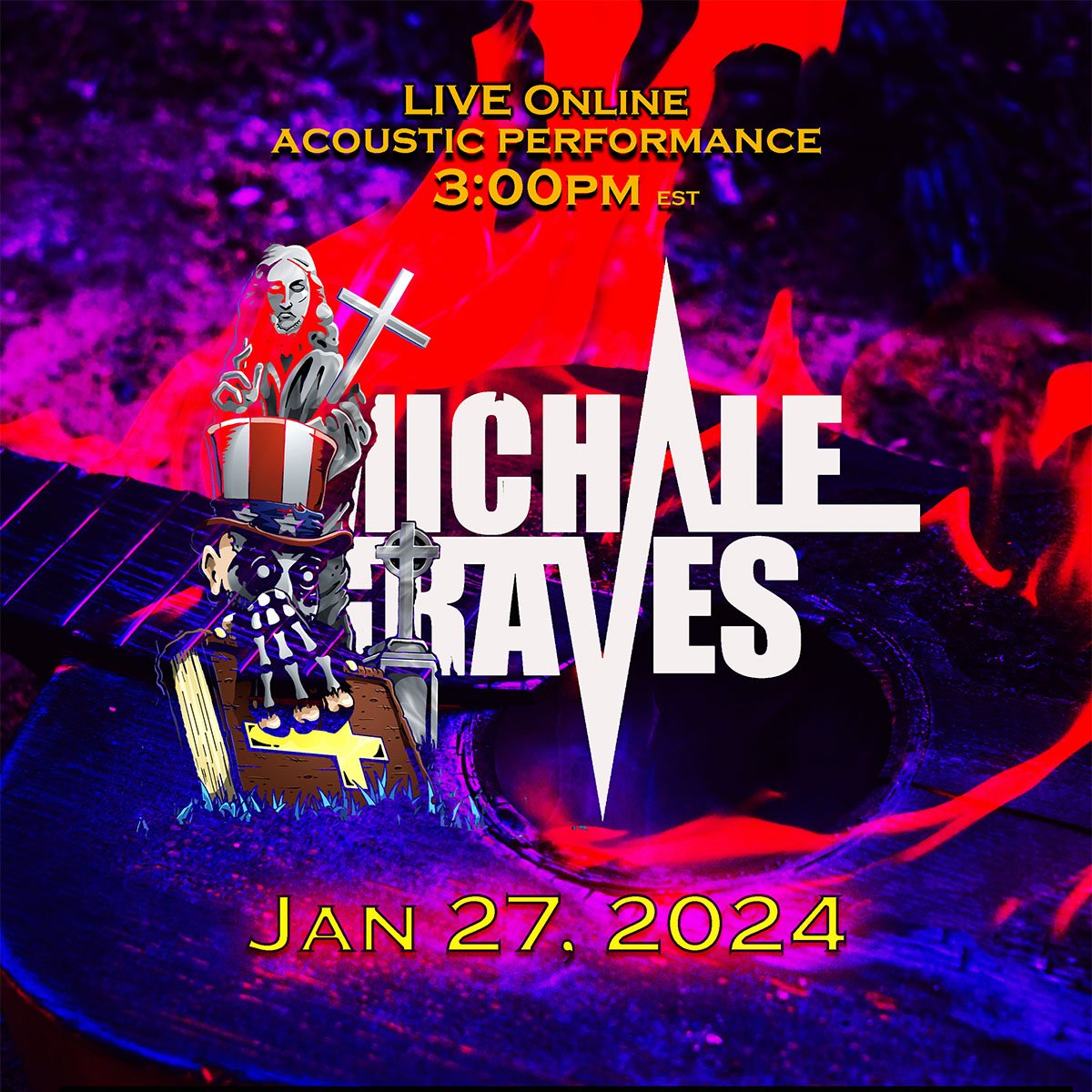Michale Graves LIVE Online Performance 01/27/24