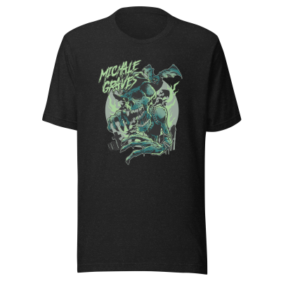 unisex-staple-t-shirt-black-heather-front-67bc7ad79dd9f.png Michale Graves Scarecrow Ghoul t-shirt